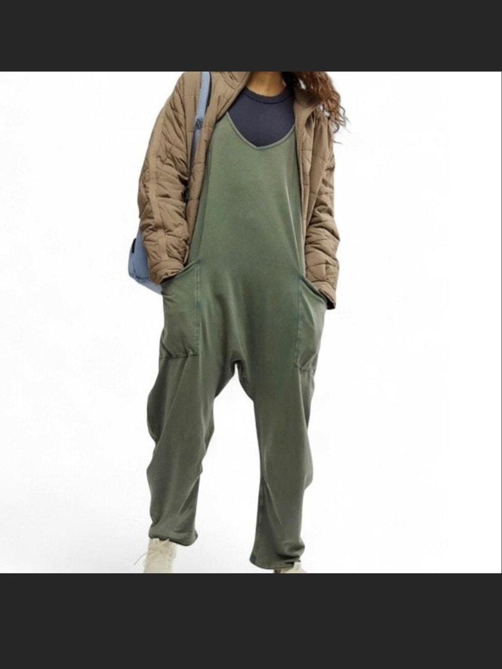 FP Movement by Free People Hot Shot Onsie In Olive Green